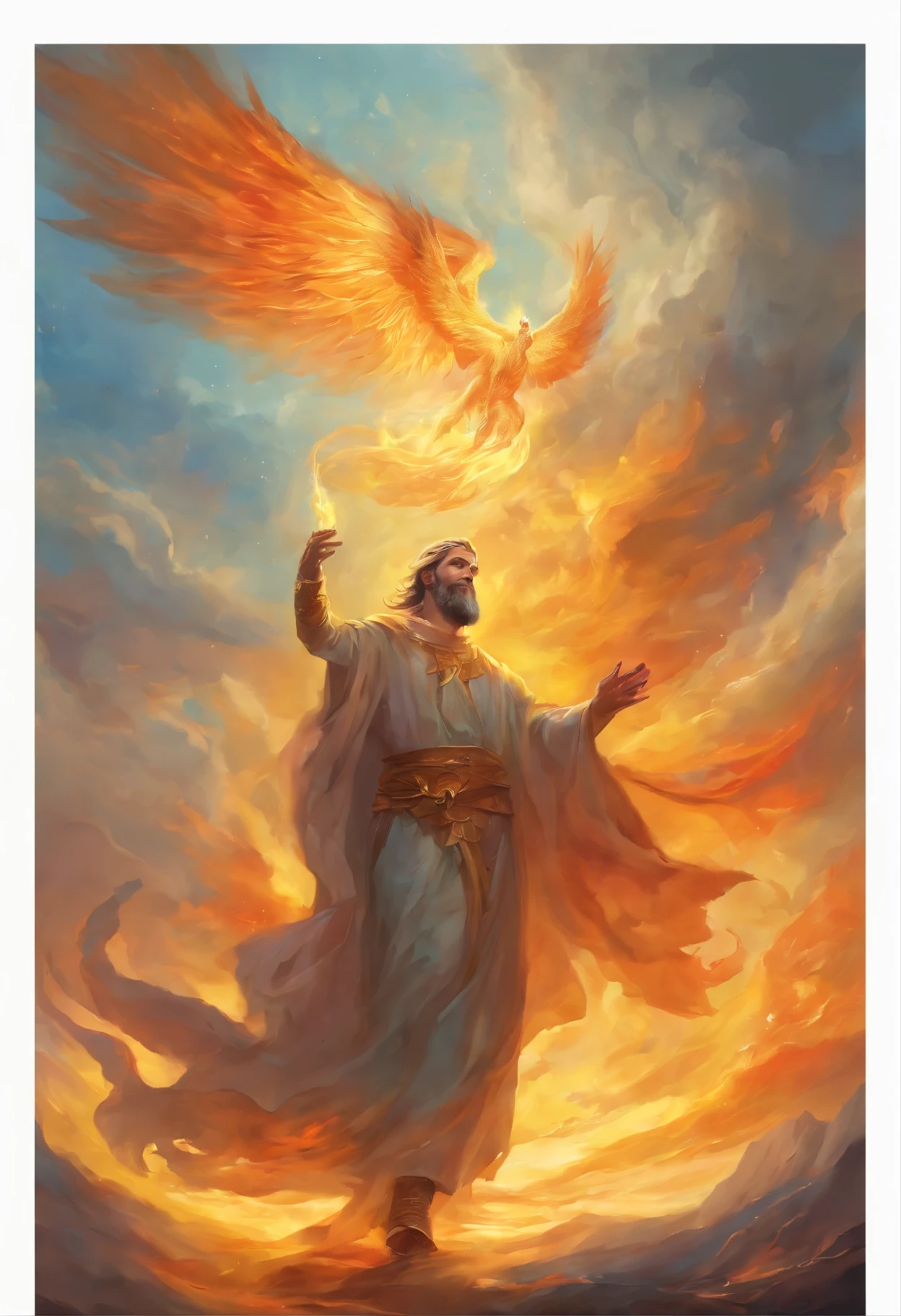 A painting of the prophet Elijah being carried to heaven in a burning chariot, The prophet is raptured by another name,Ragnarok