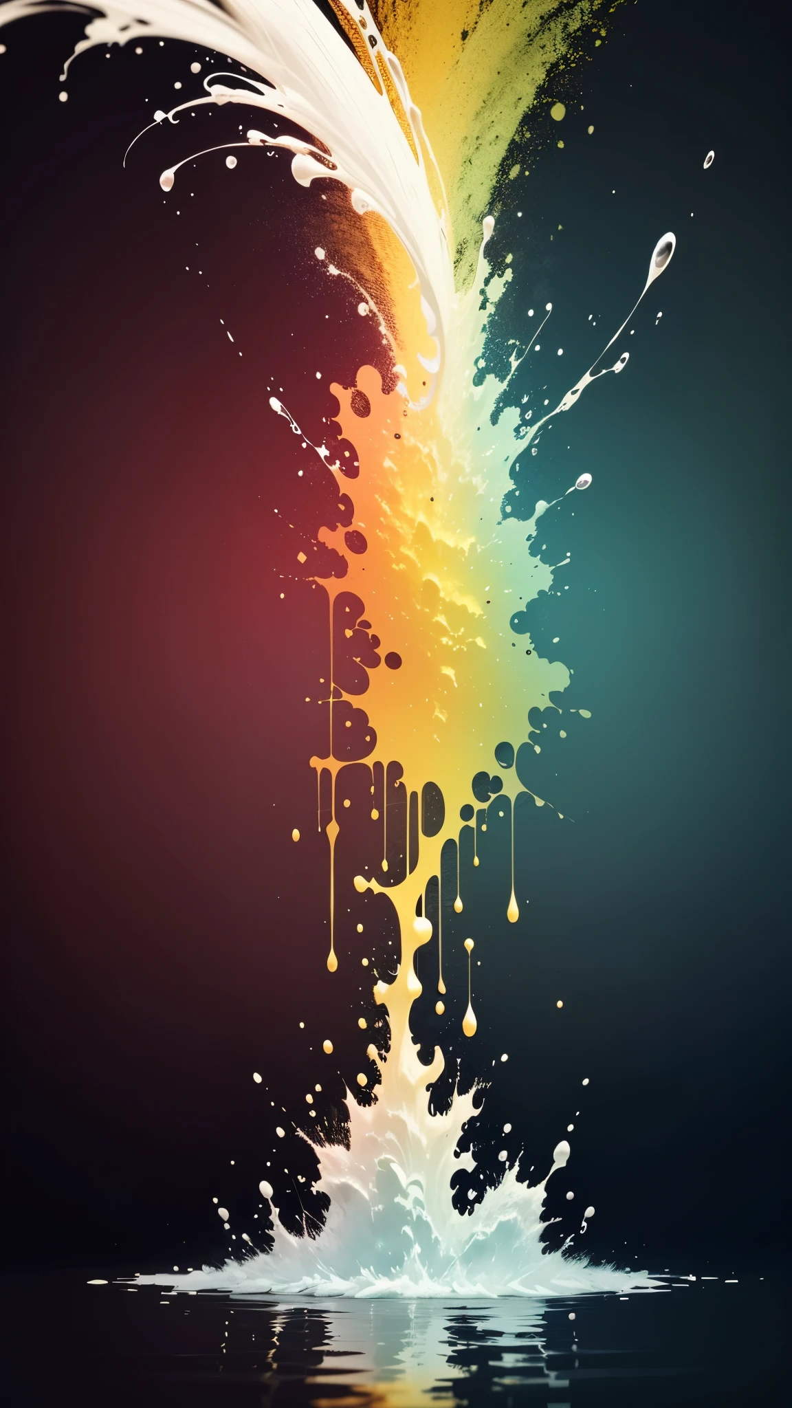 simple_wallpaper, water_splash, paint, rainbow-colored,