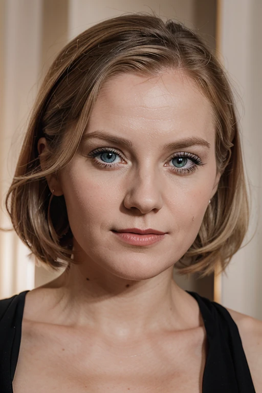 create a photographie of a first female president of iceland Vigdís Finnbogadóttir and create her face in a fusion of merilyn monroe to become her a 35years old reserved and competent woman politician