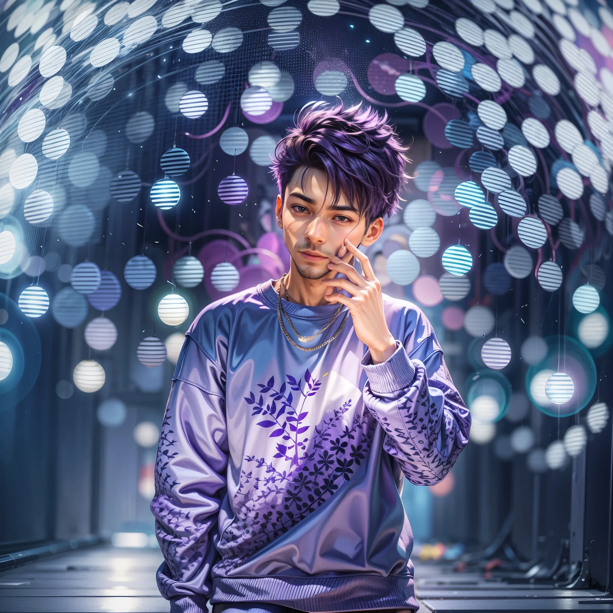 Purple colour sweatshirt 