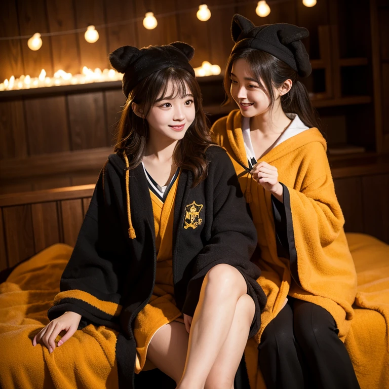 spuds wear Hufflepuff robes,very cute,超写实,3d