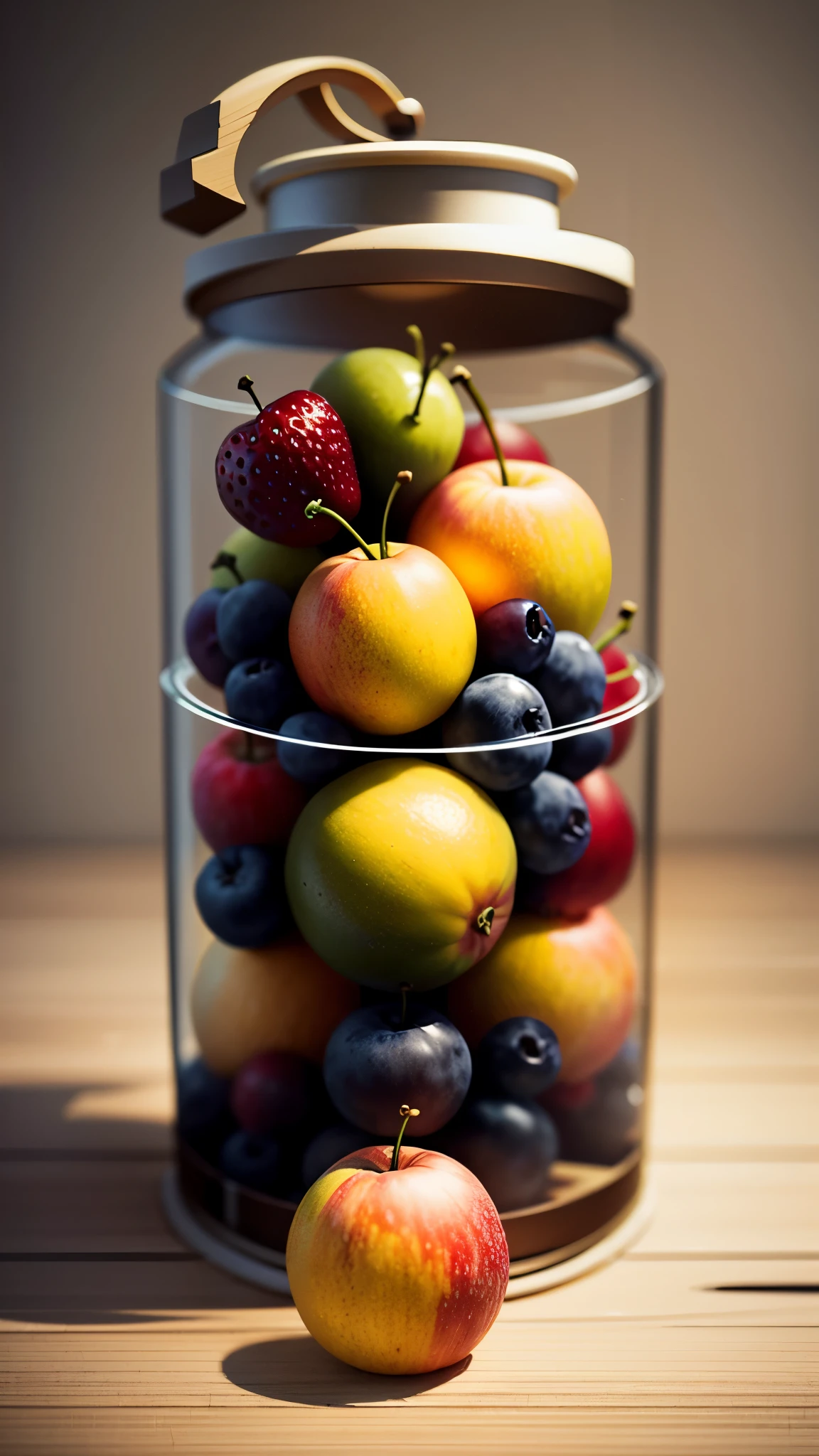 simple_wallpaper, (cherries, strawberries, grapes, mandarin oranges, apples, pears, peaches, pineapples, melons, watermelons),