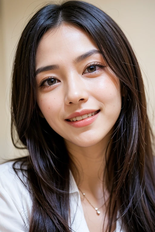 Japanese beauty、best quality,photorealistichigh-resolution,cute woman,beautiful detailed eyes,beautiful detailed lips,smiling,laughing,cute type,enjoy,Joyful smile,magic moment,looking at the camera、Delicate system、happy look、dimples that stand out