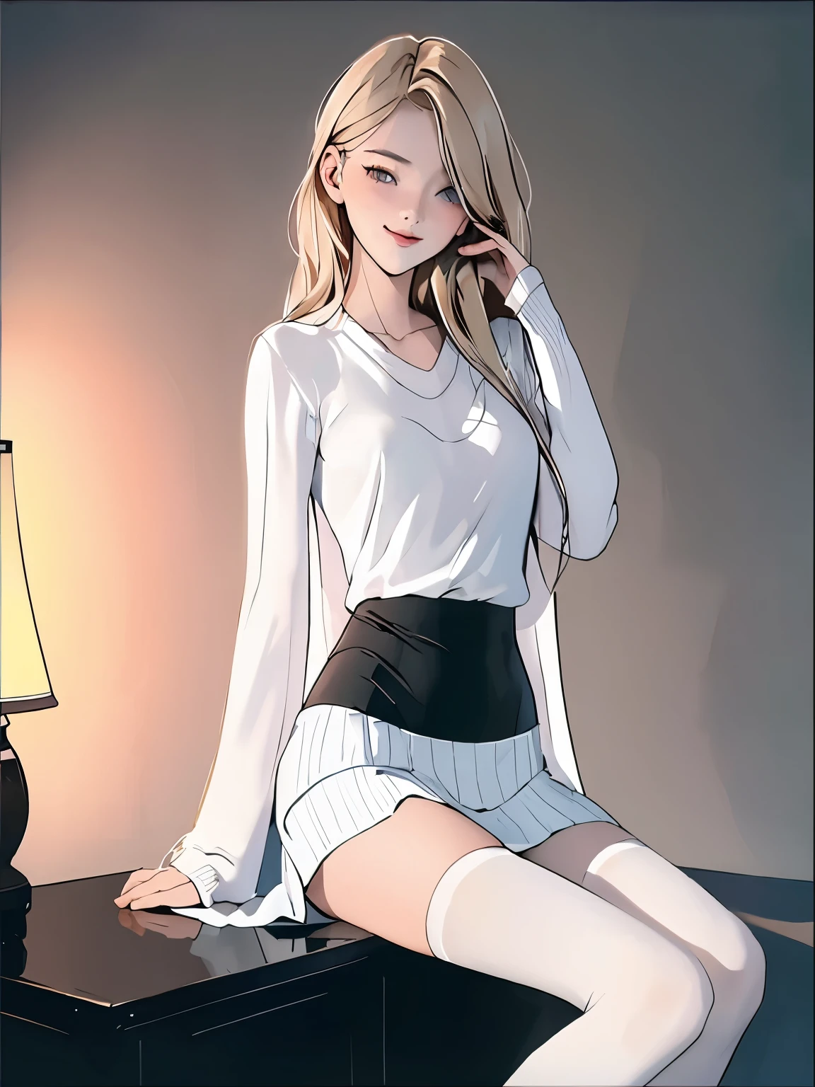 of the highest quality, 8K, masutepiece, white lingerie texture