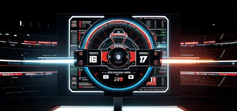 fusion between technology and sports betting. Consider including robot-related graphics, data graphs and sports icons. Keep the design clean and attractive to capture the attention of viewers interested in both technology and sports betting.