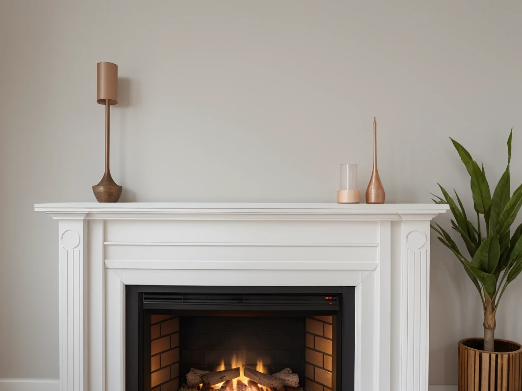 a wooden picture frame mockup in grey, threadbare abstractions, white background, empty space, light pink and light brown, focus on joints/connections, richad misrach, front view, vintage fireplace, room, cozy
