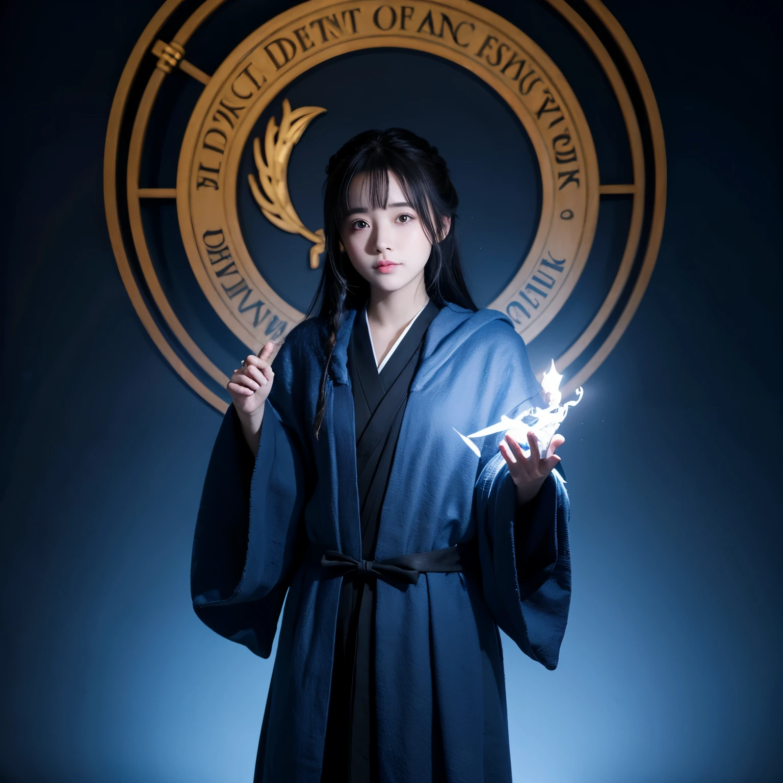 spuds wear ravenclaw robes,very cute,超写实,3d