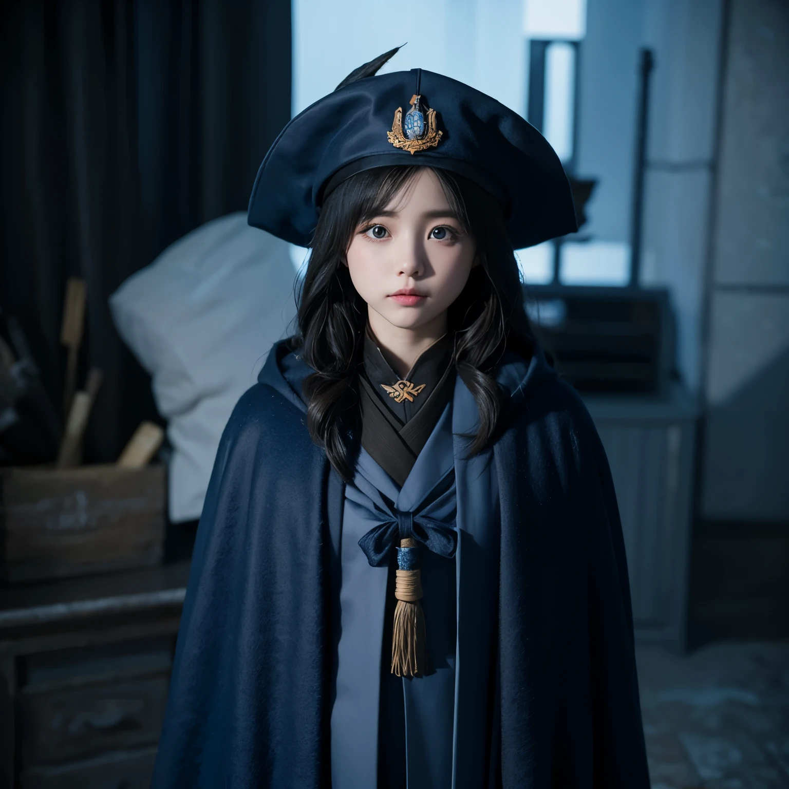 spuds wear ravenclaw robes,very cute,超写实,3d