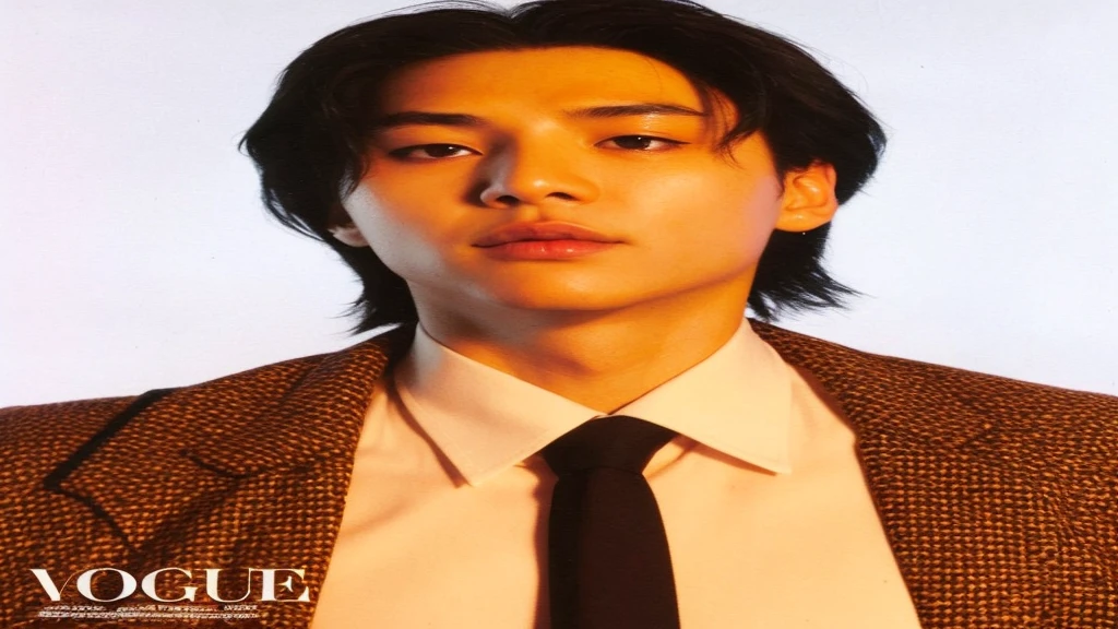 Close-up of a person wearing a suit and tie, Wonbin Lee, Jung Jaehyun, Hyungtae, Taejoon Kim, kim doyoung, black hair yoongi, Jimin, Soy Sauce, The key continues., Se Sun Yoon, Hong Joon-hyung, Hyungtae kim, park Jimin, Shin Jung Ho, Ten Lee, Jimin,Sugar