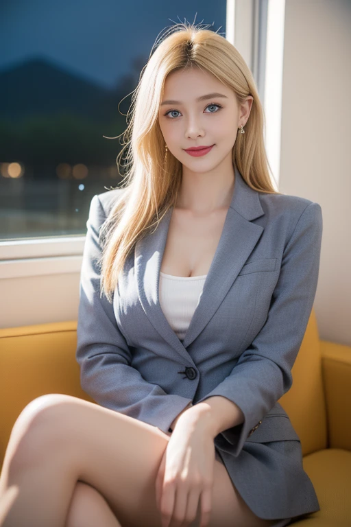 masterpiece，Highest image quality，Super details，sexy smile，amazing face and eyes,(Extremely detailed beautiful face), (The sexiest look), Snow-white breasts，Naked room，(best quality:1.4), (Super detailed), (Extremely detailed CG unified 8k wallpaper), The content is very detailed, original photo, Professional photography, ((business suit)), (Open business shirt), Indoor and below, (Office room, Dark Night Classroom,), (night sky), depth of field,Blushed，raised eyebrows，very shy，Blonde hair, blue eyes，Ruddy complexion，looking at the audience，Dreamcatcher earrings，epic，concept art，best quality ,extremely delicate and beautiful, Very detailed,best quality, official art, Extremely detailed CG unified 8k wallpaper, Huge files big and small , Super detailed, high resolution，positive focus，Blonde hair, blue eyes，Beautiful and delicate face，sparkling eyes，The most beautiful woman in the world，Mature lady，pretty smile，Expose the lower half of the bulb，Round and plump breast balls，firm breast balls，