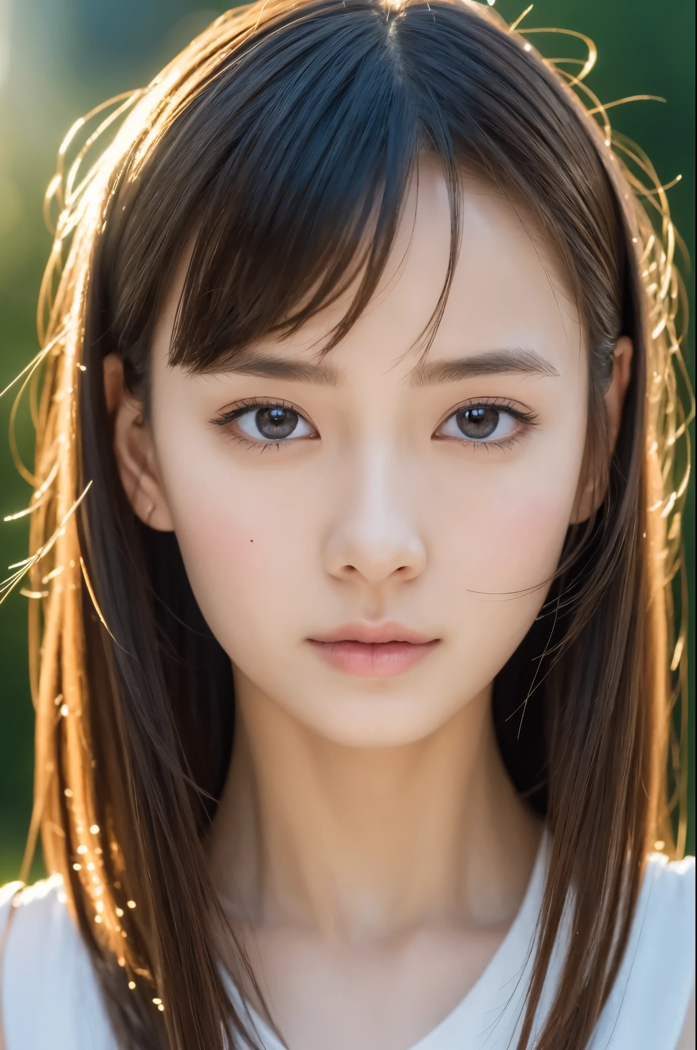 (((​masterpiece))), top-quality, ultra-detailliert, Extremely detailed, Detailed background, light rays, Very beautiful girl, japanese, 16 yo,  Detailed face, Solo, (Full body:1.3), (random hairstyles :1.2), Bangs, (Young Face), (Perfect body:1.1), blouse, sunrise glow, Summer, in 8K, Wallpaper, amazing, finely detail, Ultra-detailed, 超A high resolution, Extremely detailed, Pure erotic face, extremely detailed eye and face, Beautiful detailed eyes, highlydetailed skin, No makeup, (Natural Skin),