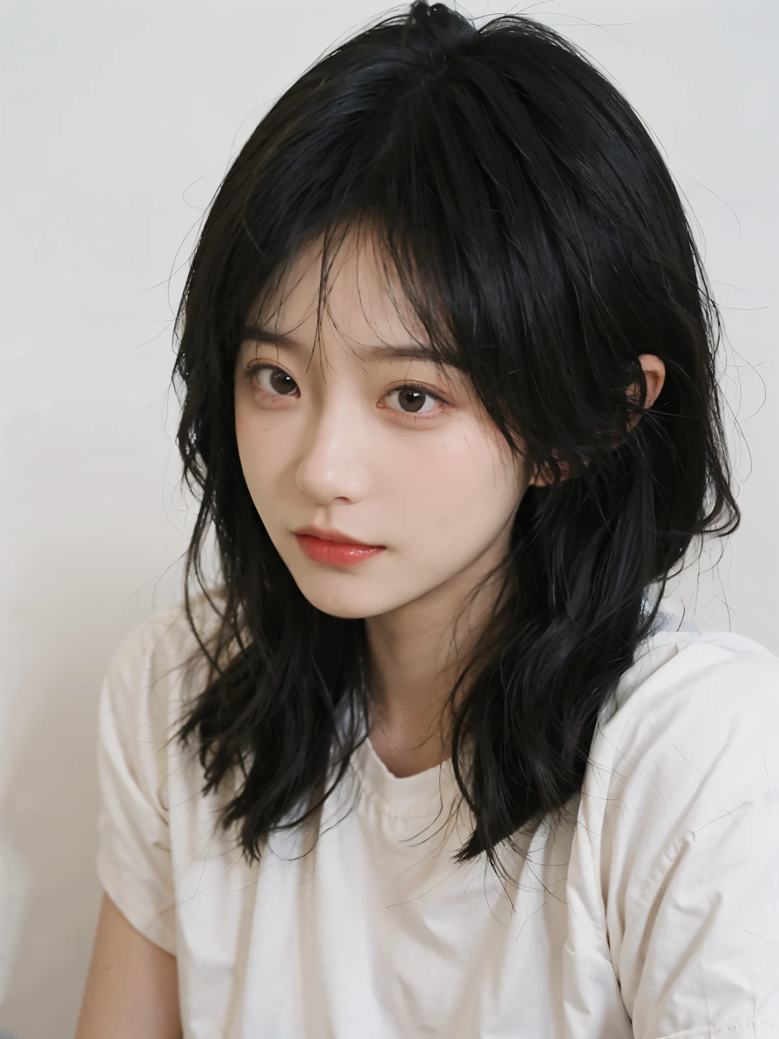 best quality， ultra high resolution， White background，（Upper body：1.4）（realistically：1.4）， 2个girl，little fairy， gold short sleeves，twin，A pair of eyes as clear as snow,Royal sister，girl，looking at the audience， close up ，