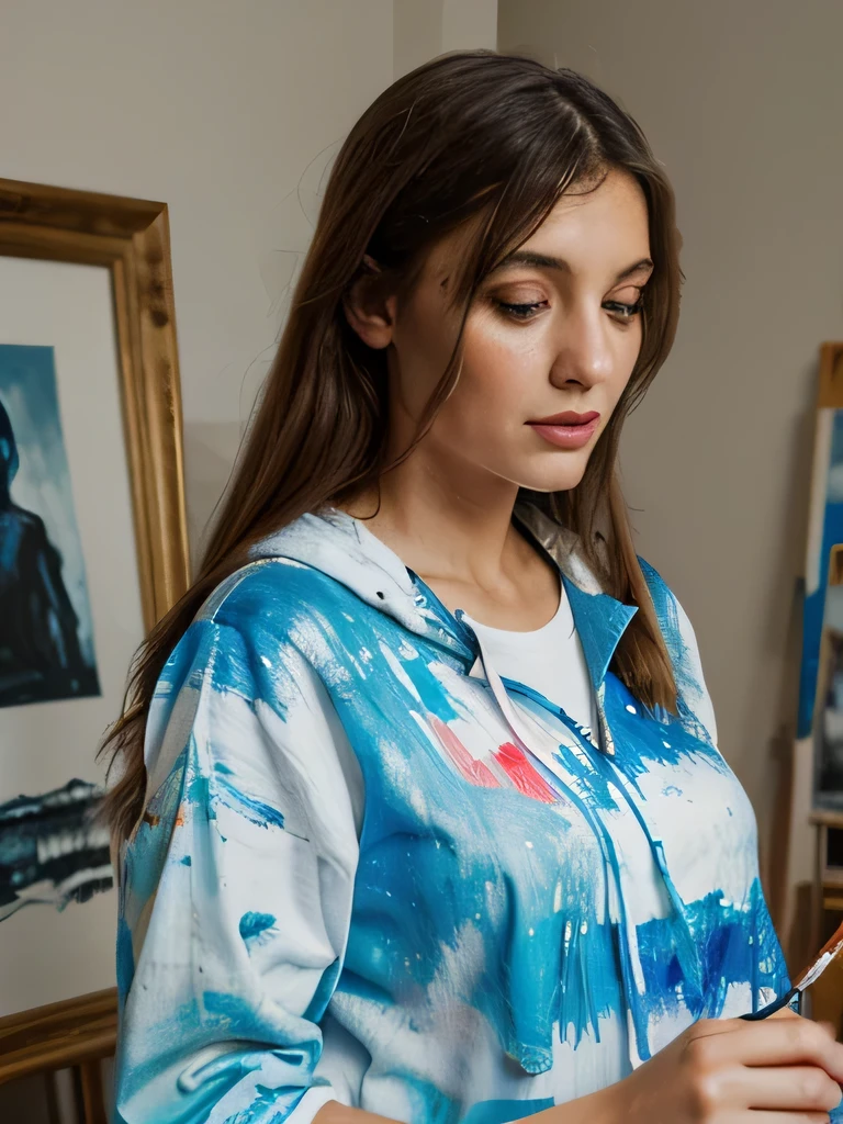 (Lora) In malener's smock, malening, malen, Realismus