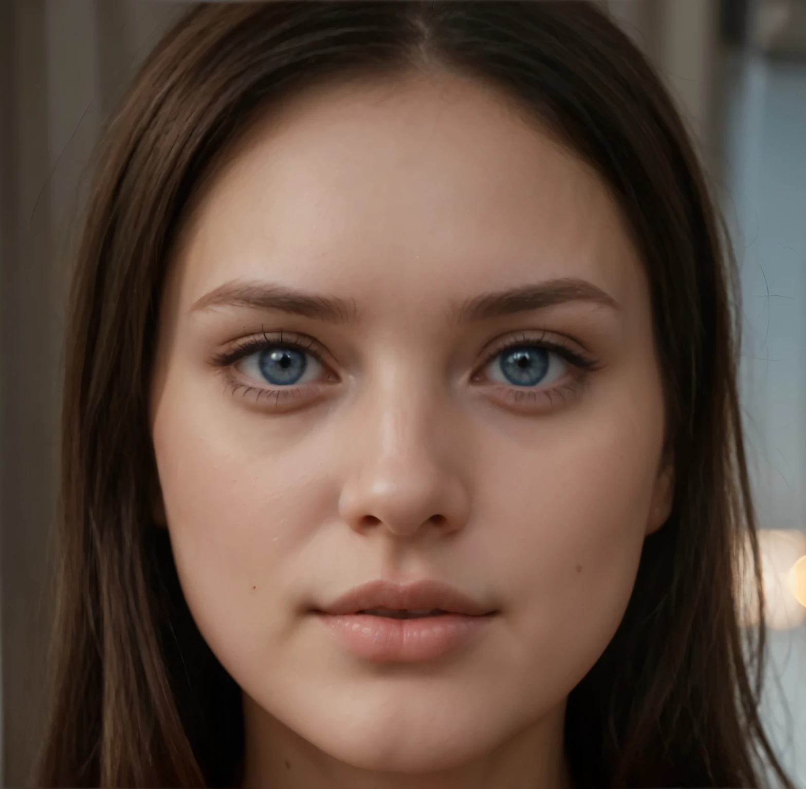 one girl, 25 years old, plump lips, blue eyes, looking at viewer, 8k, detailed, hyper-realism, detailed face, symmetrical head, small chin, white skin, сперма на лице