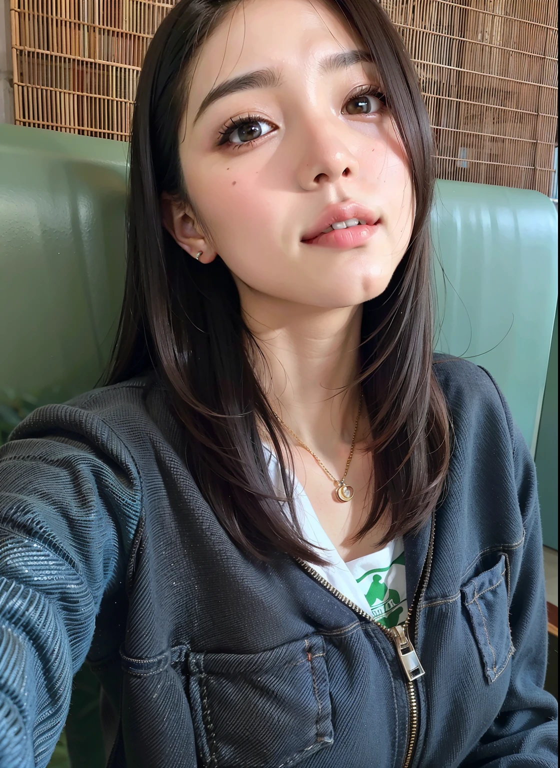 masterpiece, best quality, highres, (photorealistic:1.4), earrings, (depth of field:1.8), beautiful Korean girl, thigh gap, 1 girl, long hair, ponytail, (solo:1.1), red, (slit skirt curtain:1.5),(halter neck t-shirt), shinobi, ninja, bare shoulder, elbow gloves, (looking at viewer:1.2), (smile:1.2), (full body:1.), (in the city:1.5), medium breast, (pureerosface_v1:0.5),