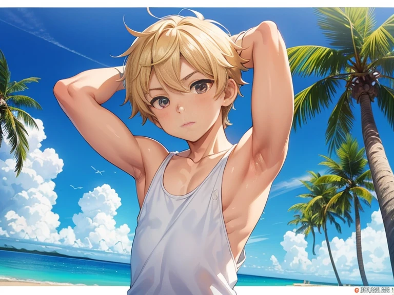 ((Masterpiece, Highest quality)), Detailed face, character design sheet, full bodyesbian, Full of details, frontal body view, back body view, Highly detailed, Depth, Muscle boy with blonde hair，handsome man, navy, commander, man tall