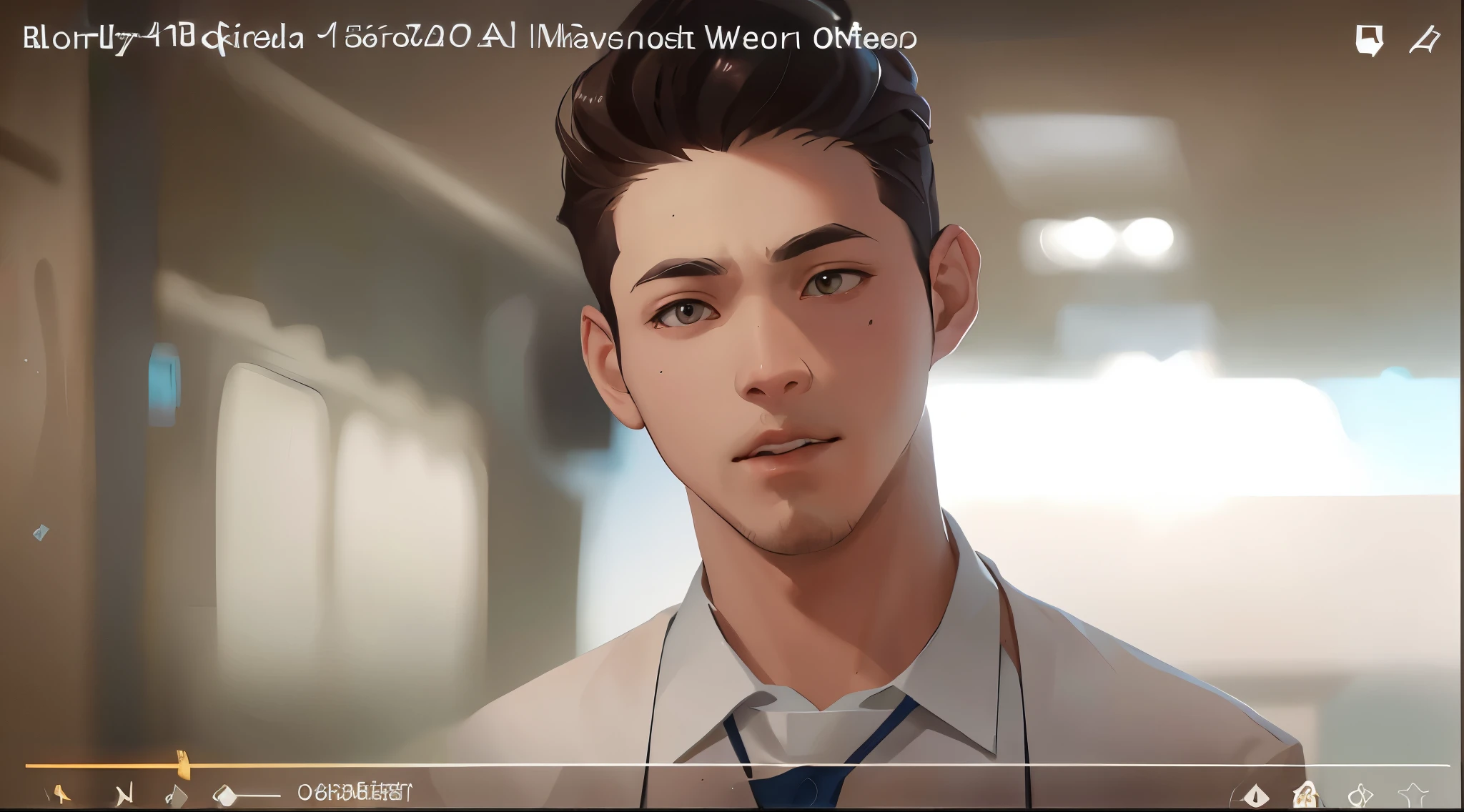 There is a man, he is upset, he shouts with fury in a white shirt and tie, looking at the camera., obra de arte al estilo de guweiz, arte cg anime suave, inspirado en Yanjun Cheng, fanart oficial, inspirado por Jean Malouel, inspired by Itō Ogura Yonesuke, inspirado por Zhang Han, in bowater art style