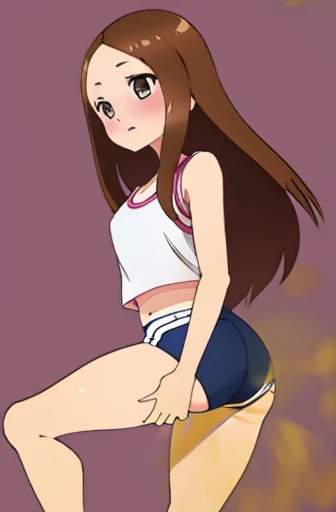 1 girl,(solo), ((amanogawaki)), (masterpiece:1.2), (high quality:1.0), (ultra detailed), (Smug Grin), Brat, Thicc, (Yellow Headband), Looking at viewer