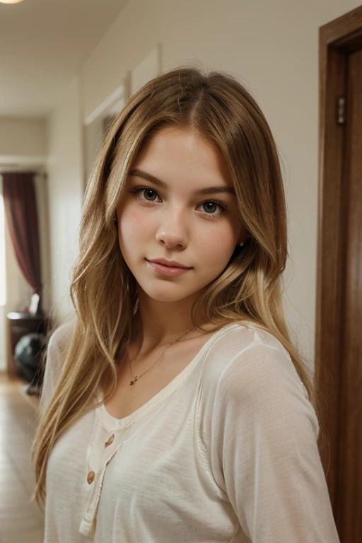 create 3 pics of a cute very blonde about een american girl that it’s the type of girlfriend of almost everyone. It has to be realistic and out of a highschool