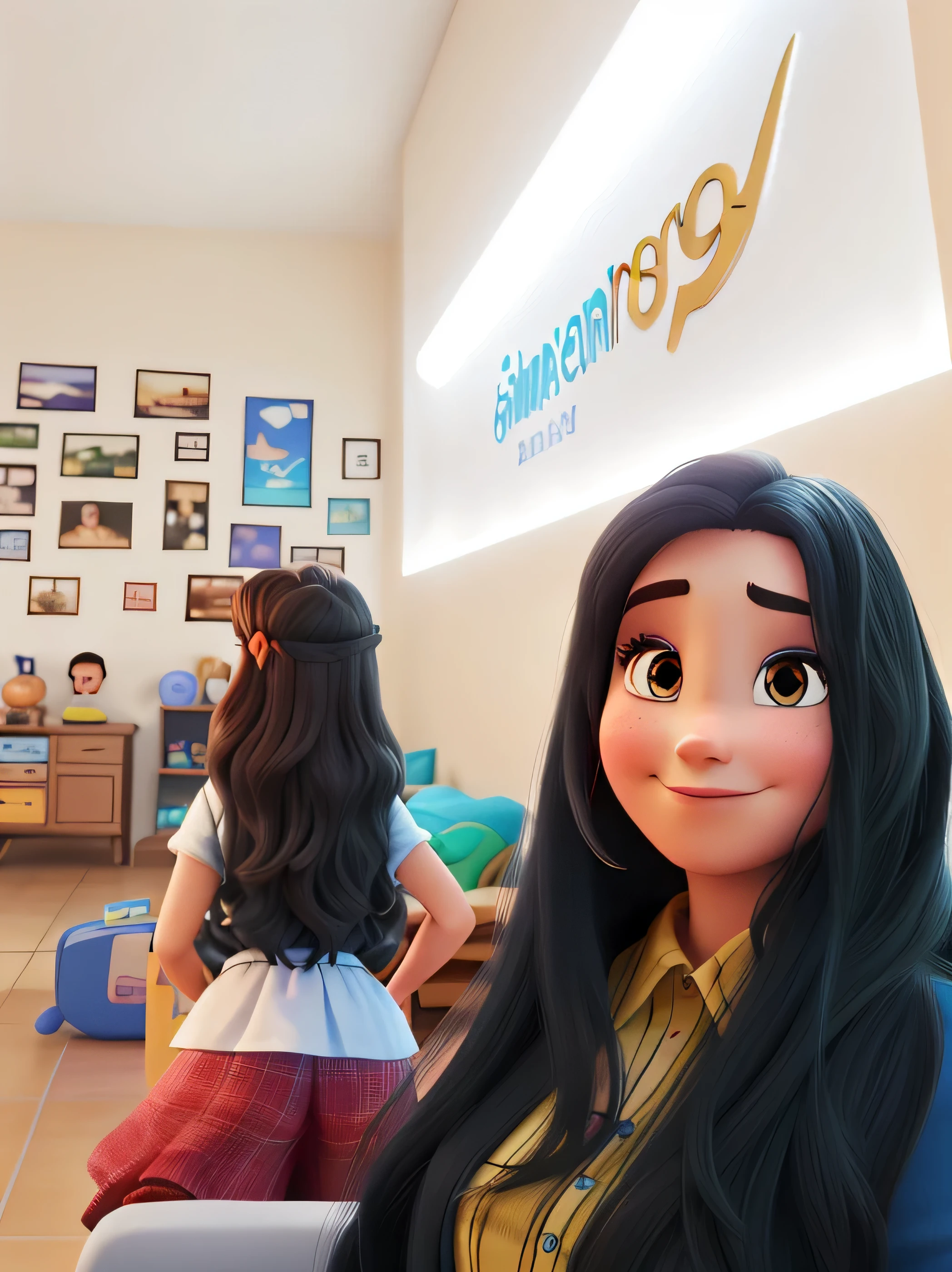 Uma mulher estilo disney pixar, alta qualidade, melhor qualidade