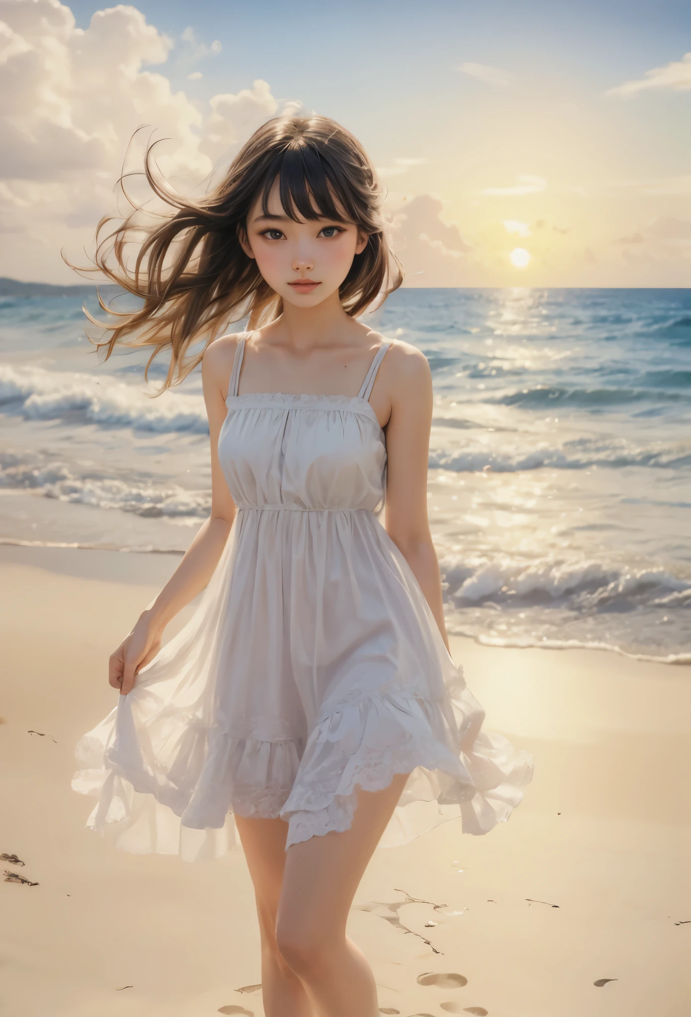 (detailed illustrations,Very detailed and precise drawing,Delicate drawn lines with tempo,Realistic texture expression),[color traced main line],midsummer beach[[tropical country]],(Girl(beautiful girl)[[big eyes]])[](SKINNY[bony body][very thin breasts[small nipples with pointed points,]][リアルな乳頭のdetailed]),[During orgasm](sweaty[Trance]) Eros in the Natural Body (Nude gravure),[Ideal Eros],([リアルな女性器のdetailed:0.8] [(clitoris) [labia minora]]),(Fine and beautiful skin expression [transparency]),[完璧な目のdetailed (Beautifully detailed iris)[eyes like jewels]],[long and beautiful eyelashes],[precisely drawn hair [美しく艷やかな髪のdetailed]],(完璧な手のdetailed [Beautiful fingers with no damage [beautiful nails]]),(perfect anatomy(perfectly balanced proportions))[[full body portrait]],[ideal color coordination(Accurate simulation of light and material interactions)],(HighQuality,High resolution,(detailed,High definition)),[[Soft ambient light]],[realistic],[Visual art that tells a story] [[full body portrait]][[Watercolor style coloring]][Colorful].