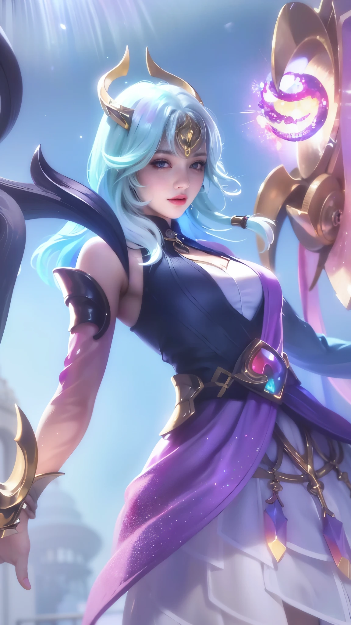 (8k, RAW photo, photorealistic:1.25) ,( lipgloss, eyelashes, gloss-face, glossy skin, best quality, ultra highres, depth of field, chromatic aberration, caustics, Broad lighting, natural shading,Kpop idol) looking at viewer with a serene and goddess-like happiness,