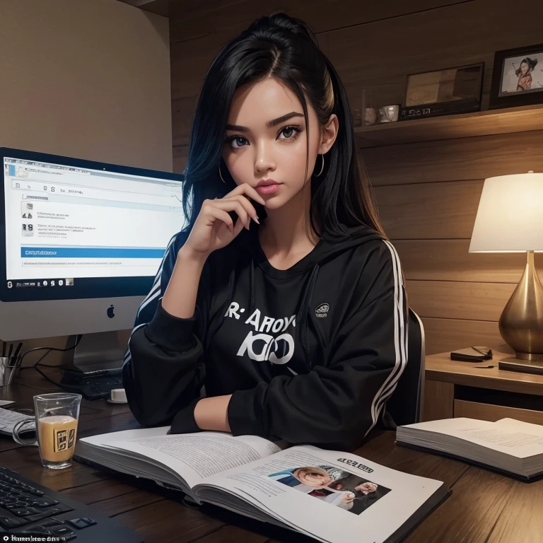 She’s got that online reputation,
Each post is like a shout.
She grinds them out all day,
no there ain’t no doubt.
She’s got that online reputation,
all her followers,
and that’s what it’s all about.  

She’s got that online reputation,
Friends she doesn’t know.
Always workin hard on them,
stats and ratios.
She’s got that online reputation,
All her followers,
And that’s what it’s all about.  

You think she’s taking selfies,
but you don’t really see what’s going down.
That latest product placement,
might be what gets her out of this podunk town.
And while you worked your life away,
she influenced ten thousand people today.  

She got that online reputation.
Running that dream down.
Just trying to make her life far better than yours turned out.
She got that online reputation,
all her followers,
and that’s what it’s all about.  

She got that online reputation,
Making her own route.
Might get an endorsement,
with a duck-face or a pout.
She’s got that online reputation,
all her followers,
and that’s what it’s all about.



