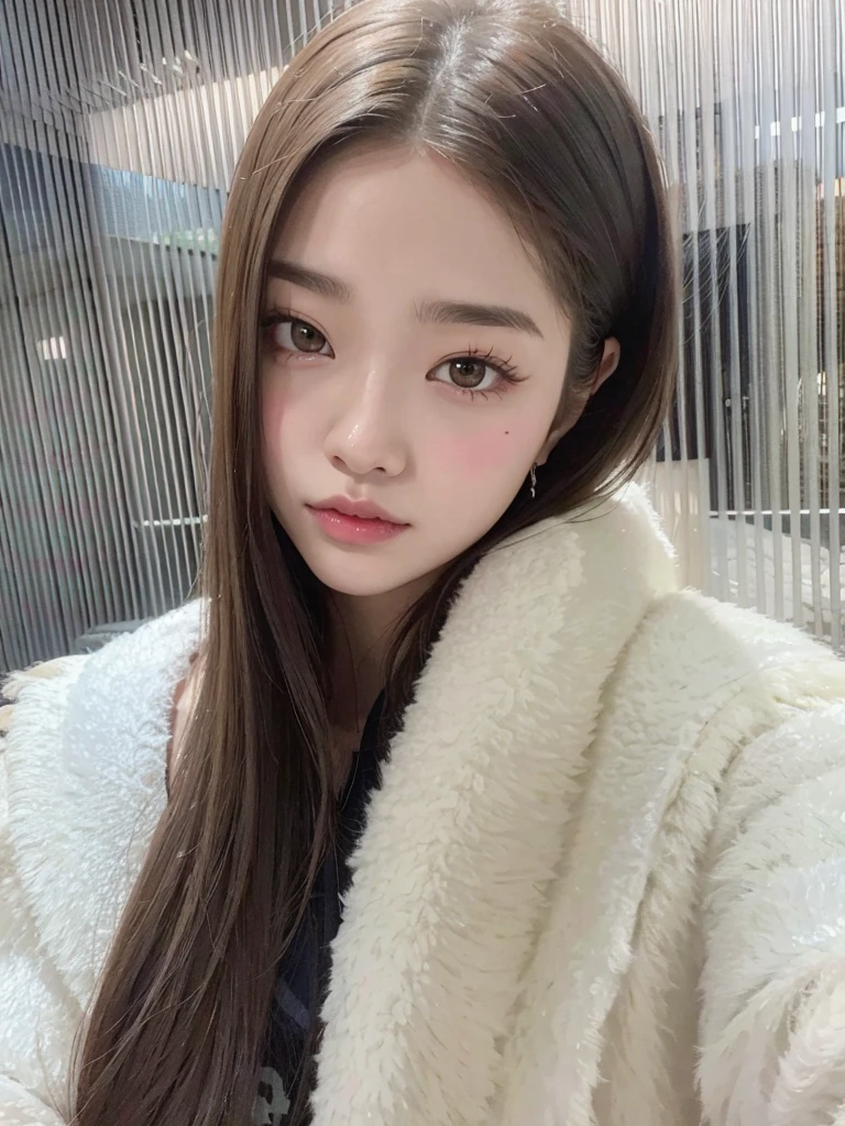 Un primer plano de una mujer con el pelo largo que lleva una bata blanca, Jinyoung Shin, jaeyeon nam, ulzzang, heonhwa choe, lee ji-eun, lee ji - eun, Lalisa Manobal, bae suzy, aparcar desde-min, jossi de blackpink, Hwang se - es, pale korean adorable face, tzuyu de dos veces