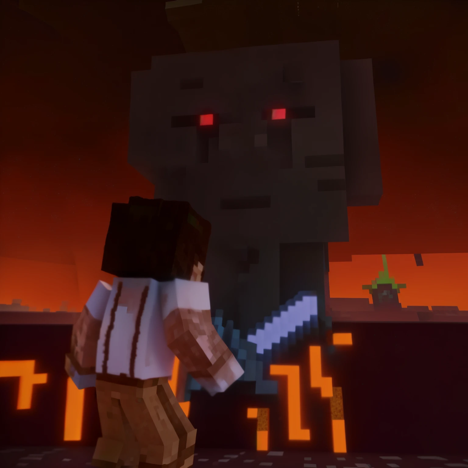 Minecraft is getting a new update for its PC version, herobrine, inferior, Captura de tela de Minecraft, kinematics footage, Cinematic Minecraft, video game kinematics, cgi kinematics, kinematics, segurando uma espada gigante, mago lutando contra um ghoul, Rick e Morty em Minecraft, minecraft captura de tela, Minecraft Lordes, pele escamada, jogabilidade minecraft, youtube video screenshot