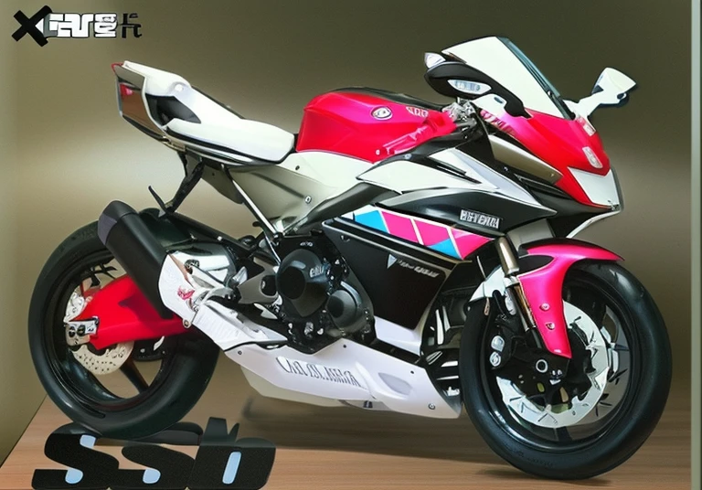 full cowl model、Sport type bikes、The color is black、Put the letters R9 in big letters on the side of the bike.