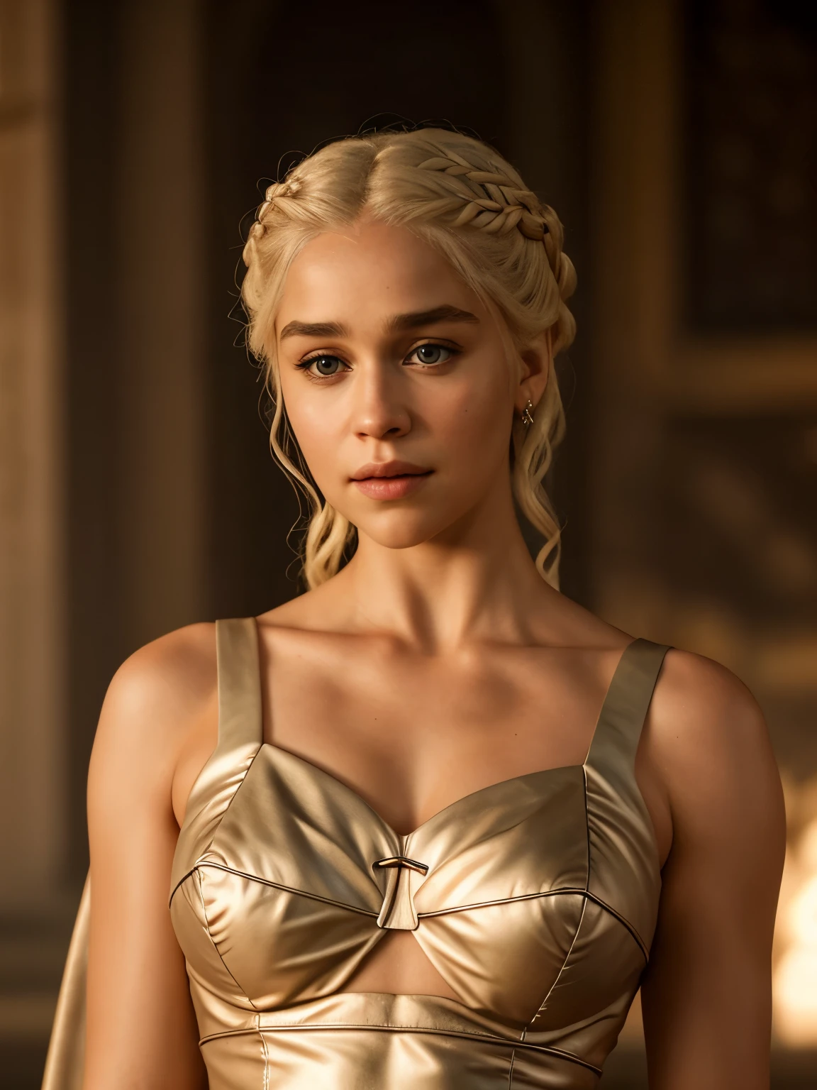 Close-up, raw photo of Daenerys Targaryen, highly detailed, arts station, smooth, sharp focus, 8k, trending on instagram, Trending on Tumblr, HDR 4K, 8k