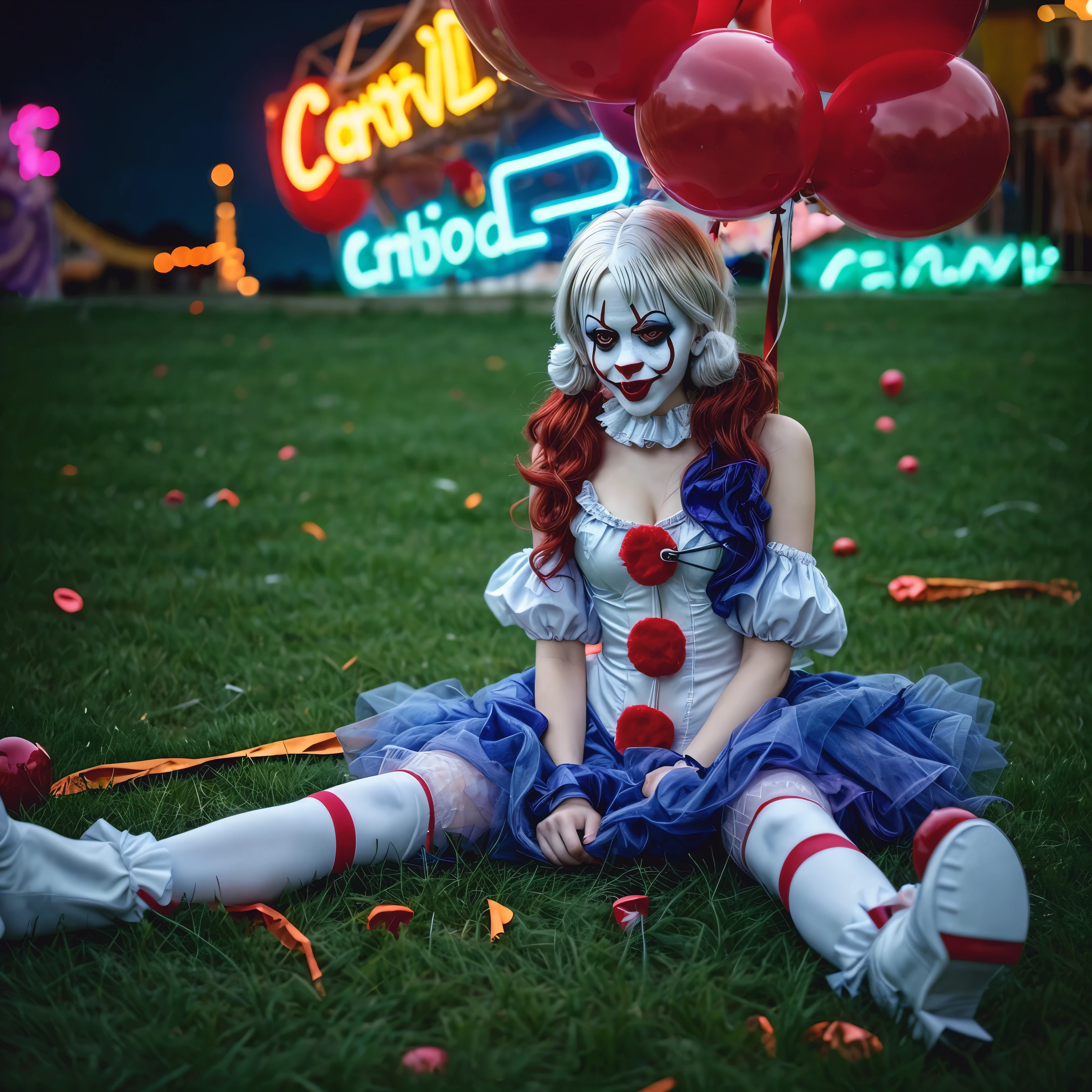 carnival neon lights night