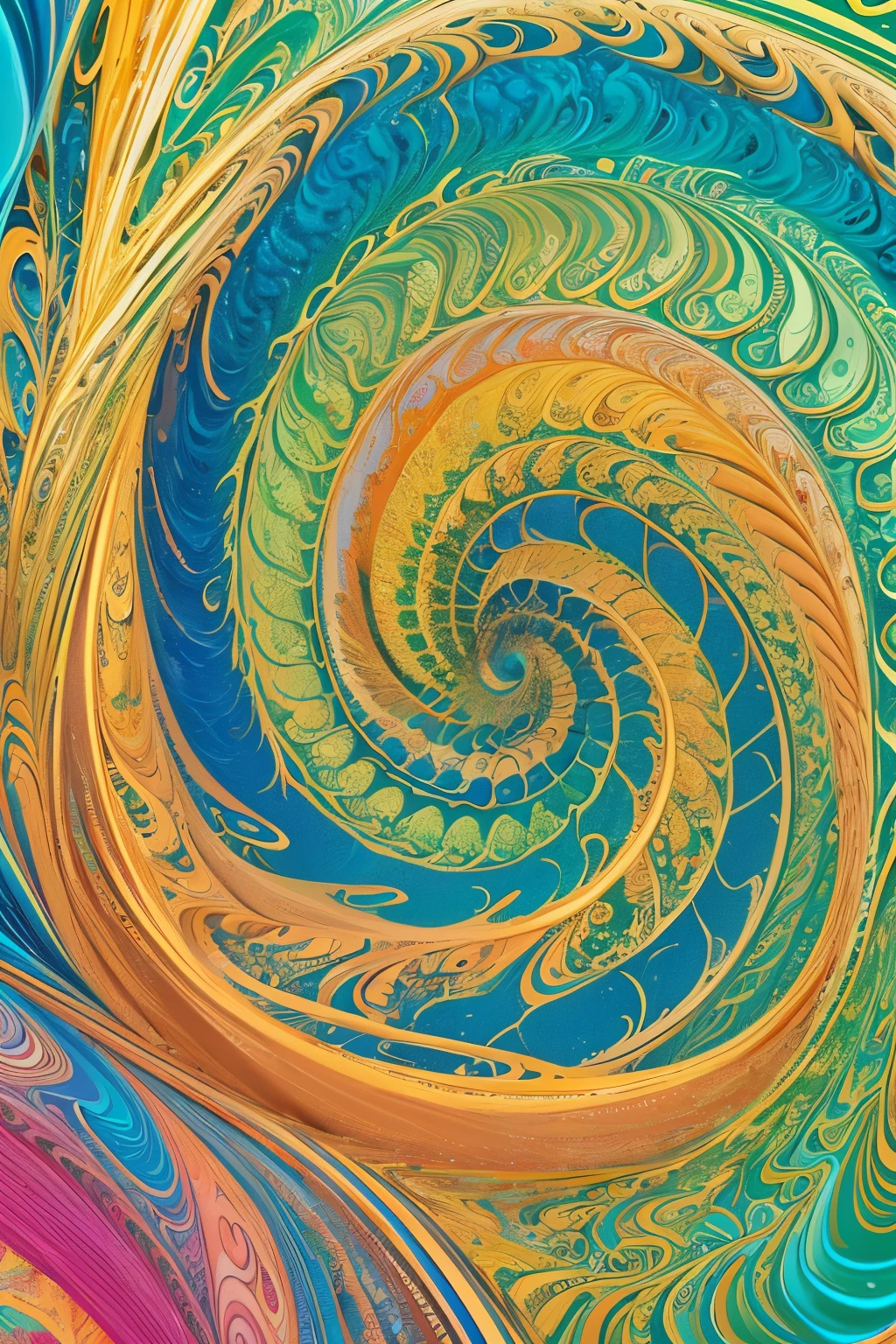 (obra de arte, maximum quality, melhor qualidade, arte oficial, beautiful and aesthetic:1.2), (1 garota:1.3), extremamente detalhado,(arte fractal:1.3),colorida verde,mais detalhado, (espiral:1.4), ADN