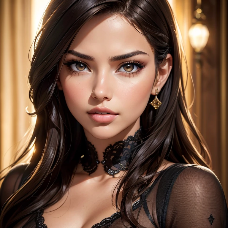 "(best quality,4k,8k,highres,masterpiece:1.2),ultra-detailed,(realistic,photorealistic,photo-realistic:1.37),Adriana Lima,beautiful detailed brown eyes,beautiful detailed lips,extremely detailed eyes and face,long eyelashes,gorgeous appearance,natural beauty,confident expression,stunning model,fashion industry icon,fierce look,flawless skin,subtle makeup,sultry pose,dark brown hair,stylish outfit,luxurious background,professional photography,vivid colors,warm color palette,soft lighting"