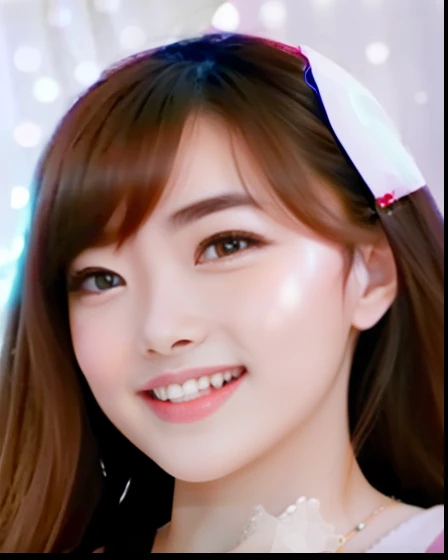 Woman, beautiful and graceful, perfect face, wide eyes, little smile, fun expression