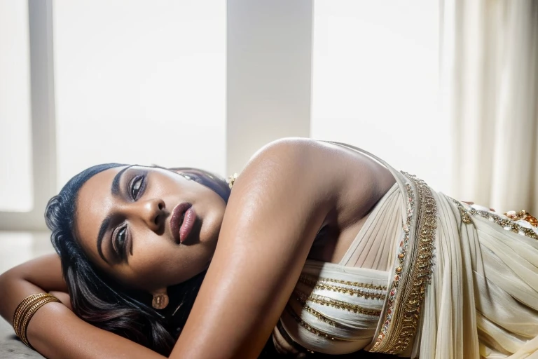 Naked dress (editorial photograph of an Indian actress nia sharma, energetic, 21 y.o. female), (wearing worn out clothes, detailed:1.3), ( natural big lips, highly detailed face:1.4), (background inside dark, moody, private study, studio lights:1.3), (8k, uhd, dslr, high quality, cinematic lighting, bokeh), (dramatic, award winning photography, incredible masterpiece:1.3) (strong depth of field), dark orange lips, nia sharma Hindi Actress(model), pale white skin, fair glowing skin,