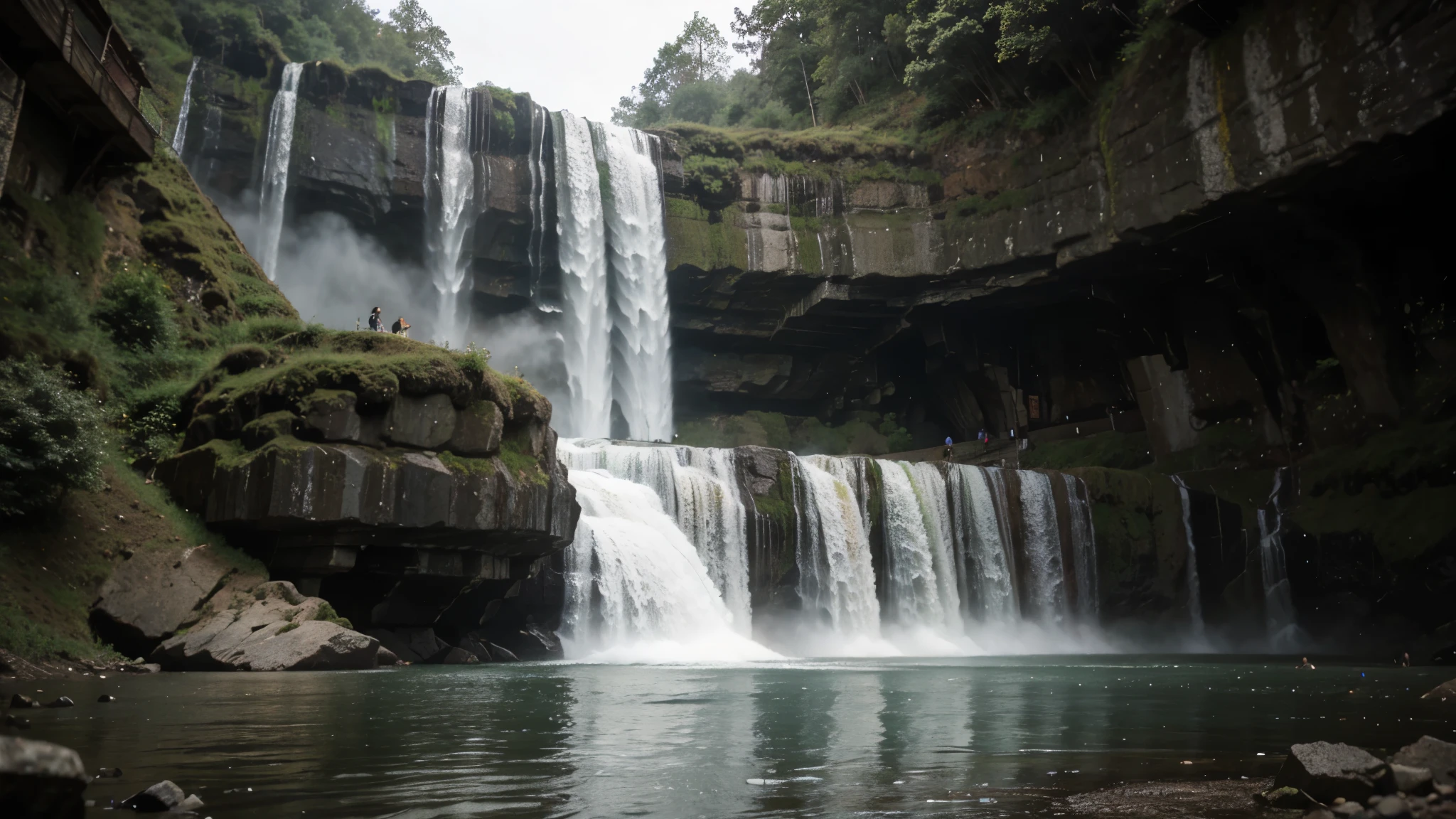 Giant Misty Waterfall