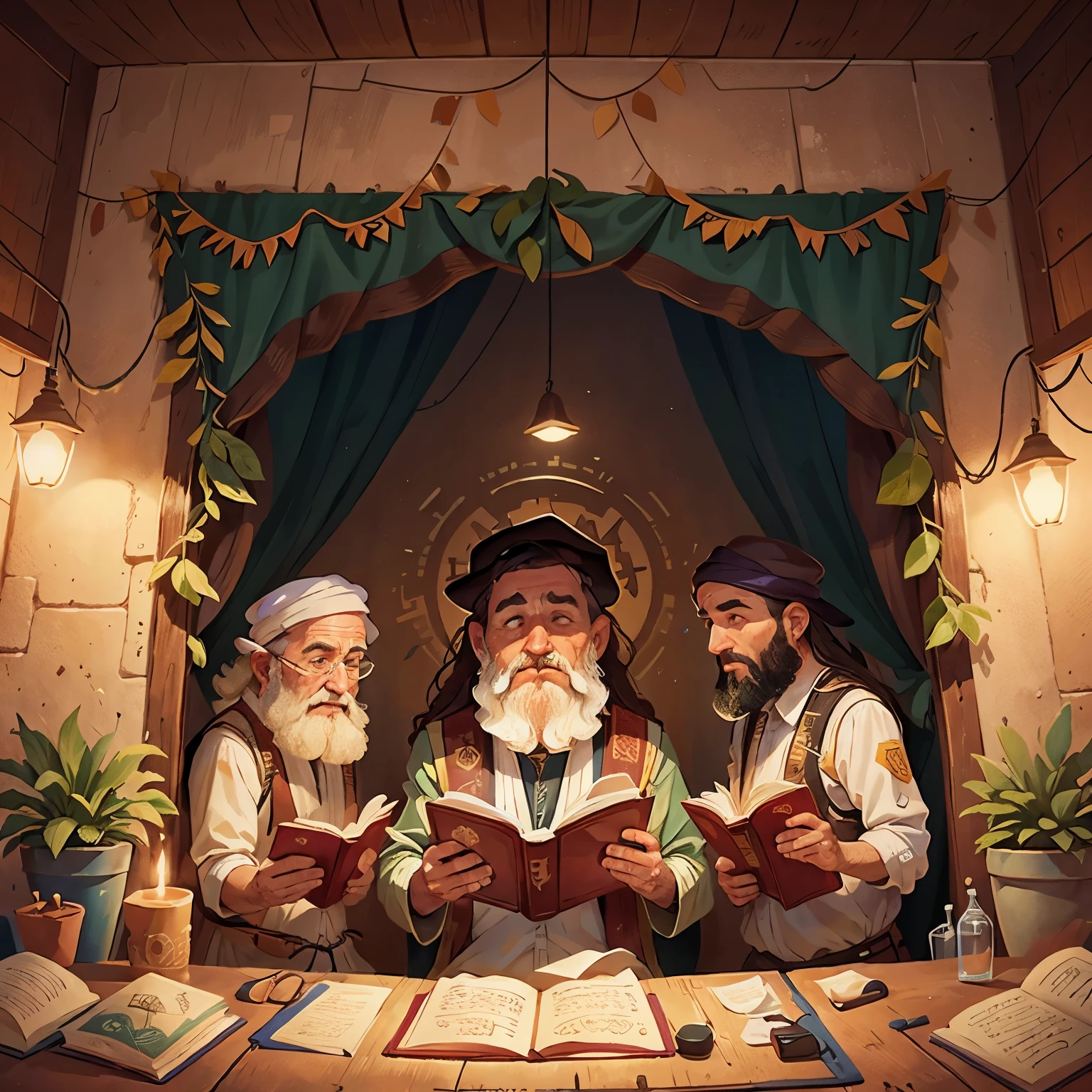 several men, jerusalem, sukkot, stunning visual, the western wall, holy ceremony, reading a book, jew
