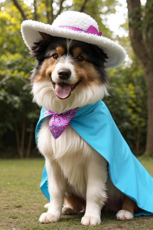 Collie or border collie dog with anomalous coat, gigantic size, very long and albino coat color, usando vestido fofo de princesa ou vestido fofo de noiva, brincando com seus Brinquedos em um lindo quarto fofo, Dog with an expression of happiness when he sees his owner, Cachorro com boca aberta, breed dog , German dwarf spitz, Lulu of Pomerania, Maltese ,Yorkshire Terrier, lindo Maltese posando para uma foto usando roupas fofas, fofo usando vestido fofo de princesa, luxurious hat, ties, Bandanas, vestido, cores fofas, children'dog clothing colors. low angle view, eye level shot (virilha),Just huge morbid thighs, gordinhas, extremamente grossas;,rima de trabalho, melhor qualidade, (Vista frontal), (vista da minhoca'olhos), perspectiva do olho do minhoca, low angle.