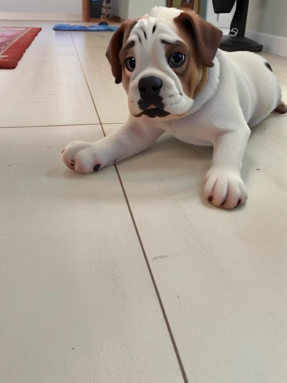 Bulldog ingles macho alta qualidade vestido de Sullivan pixar