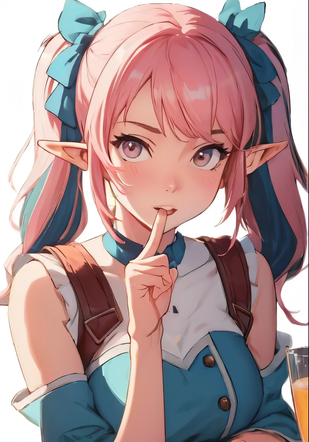open mouth as if speaking