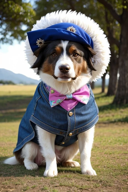 Collie dog with abnormal size hair, pelugem tamanho Gigantescos, pelagem muito longo e cor dos pelos albino, veste casaco, veste jaqueta de couro preta brilhoso, veste jaqueta jeans, usando roupas jeans, usando roupas da moda, usando vestido fofo de princesa ou vestido fofo de noiva, brincando com seus Brinquedos em um lindo quarto fofo, Dog with an expression of happiness when he sees his owner, Cachorro com boca aberta, posando para uma foto usando roupas fofas, fofo usando vestido fofo de princesa, luxurious hat, ties, Bandanas, vestido, cores fofas, children'dog clothing colors. low angle view, eye level shot (virilha),Just huge morbid thighs, gordinhas, extremamente grossas;,rima de trabalho, melhor qualidade, (Vista frontal), (vista da minhoca'olhos), perspectiva do olho do minhoca, low angle.
