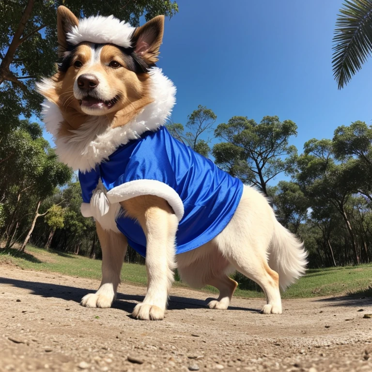 Collie dog with abnormal size hair, pelugem tamanho Gigantescos, pelagem muito longo e cor dos pelos albino, veste casaco, veste jaqueta de couro preta brilhoso, usando roupas da moda, usando vestido fofo de princesa ou vestido fofo de noiva, brincando com seus Brinquedos em um lindo quarto fofo, Dog with an expression of happiness when he sees his owner, Cachorro com boca aberta, posando para uma foto usando roupas fofas, fofo usando vestido fofo de princesa, luxurious hat, ties, Bandanas, vestido, cores fofas, children'dog clothing colors. low angle view, eye level shot (virilha),Just huge morbid thighs, gordinhas, extremamente grossas;,rima de trabalho, melhor qualidade, (Vista frontal), (vista da minhoca'olhos), perspectiva do olho do minhoca, low angle.