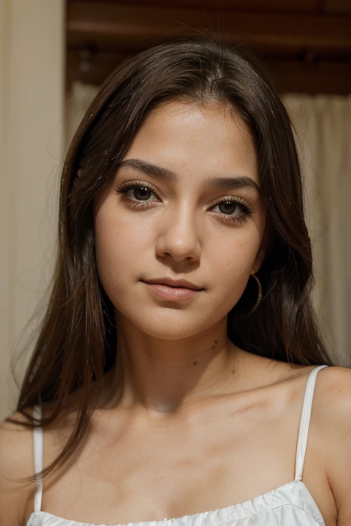 uma princesa de 15 anos com longos cabelos ruivos mas no tom avermelhado olhos azuis  pequenas sardas no nariz  