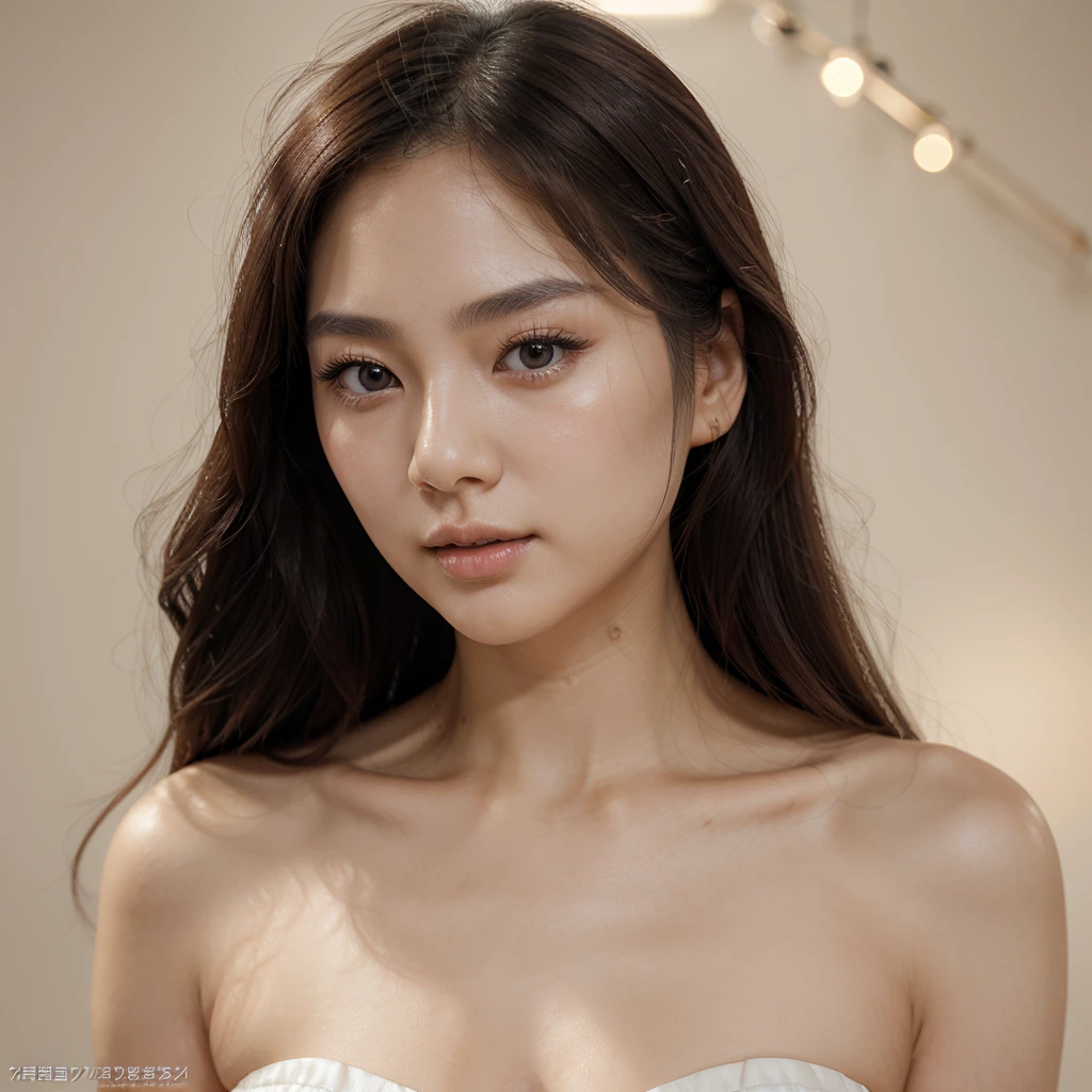 gorgeous,korean,female model,24 year old,beautiful detailed lips,extremely detailed eyes and face,long eyelashes,soft wavy hair,flawless porcelain skin,delicate features,graceful and confident expression,natural and subtle makeup,[modeling:1.1],[glamorous:1.2],professional studio lighting,[highres:1.2],ultra-detailed,[realistic:1.37],[vivid colors],bokeh,soft and diffused lighting, kpop, small eyes, mature, asian looking