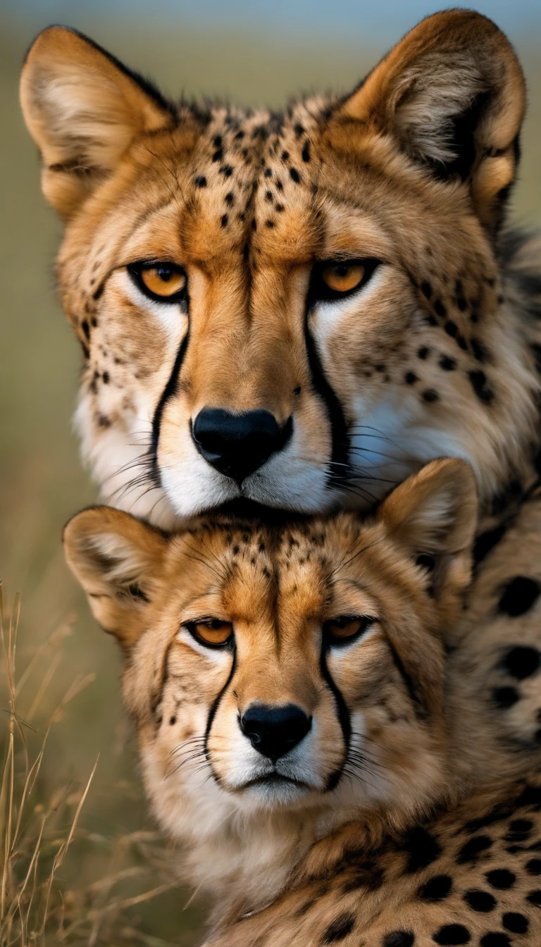 cheetah and wolf