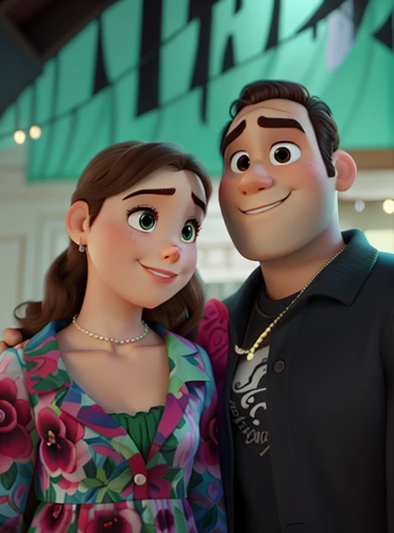romantic couple, igual aos filmes Disney Pixar