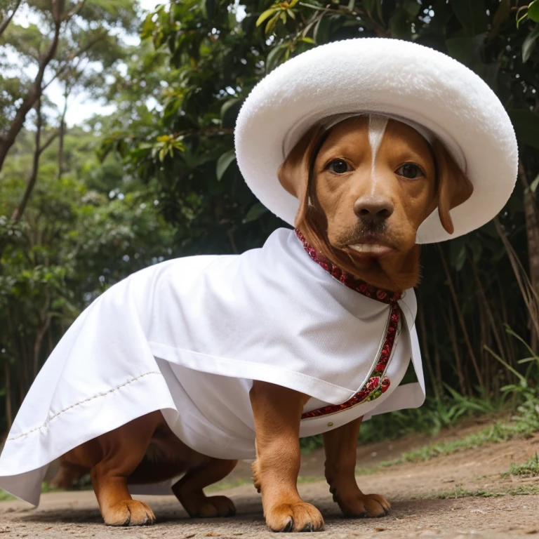 Vizsla dog with abnormal size hair, pelugem tamanho Gigantescos, pelagem muito longo  e cor dos pelos albino, veste casaco, veste jaqueta de couro
 preta brilhoso, usando roupas da moda, usando vestido fofo de princesa ou vestido fofo de noiva, brincando com seus Brinquedos em um lindo quarto fofo,  Dog with an expression of happiness when he sees his owner, Cachorro com boca aberta, posando para uma foto usando roupas fofas,   fofo usando vestido fofo de princesa, luxurious hat, ties, Bandanas, vestido, cores fofas, children&#39;dog clothing colors. low angle view, eye level shot (virilha),Just huge morbid thighs, gordinhas, extremamente grossas;,rima de trabalho, melhor qualidade, (Vista frontal), (vista da minhoca&#39;olhos), perspectiva do olho do minhoca, low angle.