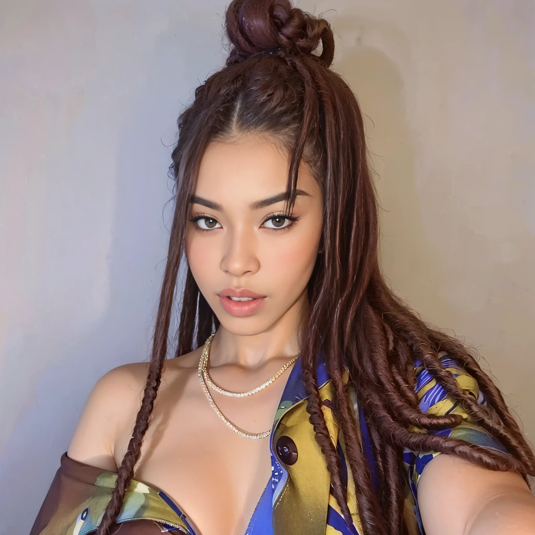 mulher araffe com dreads longos e vestido azul, cabelo dreadlock, dreadlocks longos, looks like fabiula nascimento, redahair and attractive features, dreadlock breed hair, many dreadlocks on the head, dreadlocks, Zendaya, dreads, com pele morena, penteados femininos tradicionais, box braids, Retrato de Sophie Mudd