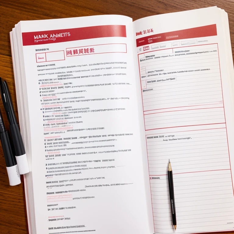 Mark assignments,red pen tick